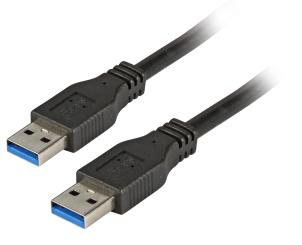 USB3.0 Anschlusskabel A-A, St.-St.,1,0m, schwarz, Classic 