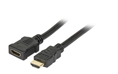 HighSpeed HDMI™ Kabel w.Eth.A-A St-Bu 1,0m schwarz 
