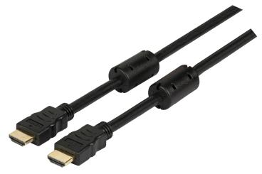 HighSpeed HDMI™ Kabel w.Eth.3xges. A-A St-St 1,0m schwarz 