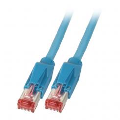 Kerpen RJ45 Patchkabel Cat.6A TM21  S/FTP 500MHz, 25m blau 