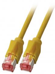 RJ45 Patchkabel S/FTP, Cat.6A, TM21,Dätwyler 7702, 7,5m, gelb 