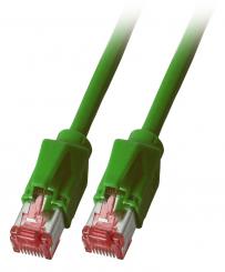 RJ45 Patchkabel HRS TM21 S/FTPDätwyler 1200MHz 0,25m grün 