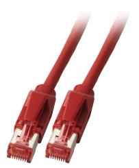 RJ45 Patchkabel S/FTP, Cat.6A, TM21,Dätwyler 7702, 3m, rot 