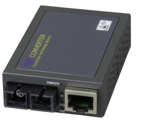 Compact Media Konverter RJ45-SC2km, MM, Fast Ethernet 