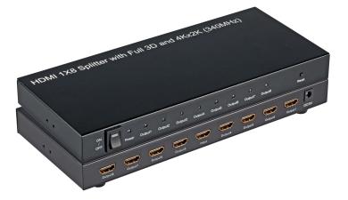 HDMI™ Splitter 8-Portunterstützt 4Kx2K, HDCP 