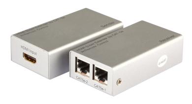 HDMI™ Extender Cat.5e/6 60m3D/1080p, HDCP 