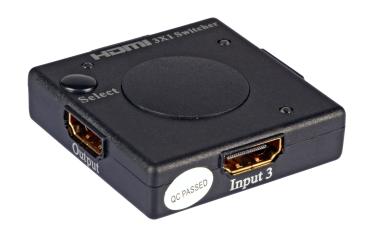 HDMI™ Switch 3-Portunterstützt 3D/1080p, HDCP 