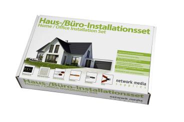 Haus /- Büro Cat.6 - 50 MeterInst.-Set 2 - RoHS konform 