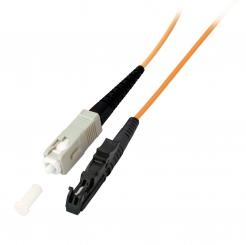 Simplex Patchkabel SC-E2000® 9/125µ, OS2,LSZH, gelb, 3.0mm, 20m 