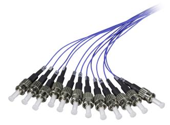 Faserpigtail ST 62,5/125µ OM1 blau, 2m 