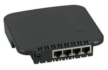 Gigabit Ethernet Switch, 4xLANinkl 6VDC Steckernetzteil, bidirekt. auf SC/APC 