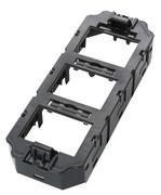 Unterflur-Gerätebecher GB3 ohne Unterschale mit 2x 3 fach Aufnahme und 6x Kat6+ Modulen 