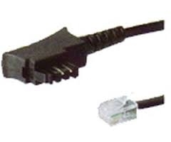 TAE-F Kabel, für Telekom/Siemens-Geräte, TAE-F Stecker an RJ11 Stecker, 10m 
