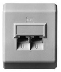 ISDN-MODULARDOSE 45°,RAL9010 