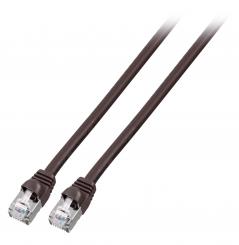 RJ45 Patchkabel S/FTP, Cat.6, PVC, kurze Tülle, UL,  ab 1m schwarz 