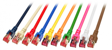 RJ45 Patchkabel S/FTP, Cat.6  ab 0,15m 