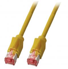 RJ45 Patchkabel S/UTP, Cat.5e, PUR Superflex schleppkettentauglich, ab 1m, gelb 