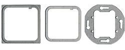 Multimedia Abdeck und Montagerahmen 1fach für Schalterprogrammabdeckungen  55x55 und 50x50mm 