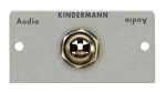 Anschlussblenden mit Lötanschluss (50x50 mm - Aluminium eloxiert) Audio 6,3mm Klinke 