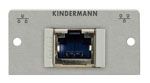Anschlussblenden mit Lötanschluss (50x50 mm - Aluminium eloxiert) Cat6 RJ45 St.-Patchkabel 