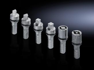 Verschluss-Einsätze, Zink-Druckguss, Länge 41mm, Ausführung C, 3mm Doppelbart 