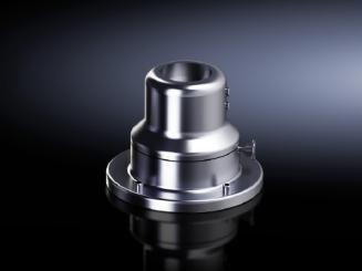 Wand-/Bodenbefestigung CP 40, Edelstahl, Frontseitig, Bohrung Ø 9mm 