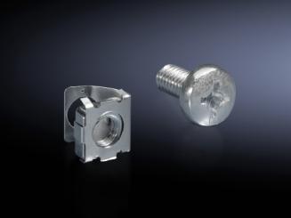 Federmuttern mit Schrauben, M6, 50 Stück 