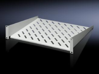 Geräteboden, 2 HE, Festeinbau, 250 mm, für 19"-Systemlochung 