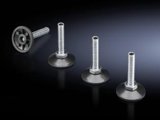 Nivellierfüße mit Innenverstellung 18-63 mm hoch für TS8, M12 Anreih-System 