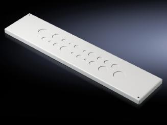 EL-Flanschplatte für metrische Verschraubungen, RAL 7035 